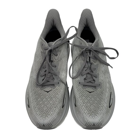 Hoka One One Clifton 9 Grey Mens Size 10D Lightweight Running Shoes - Picture 4 of 12